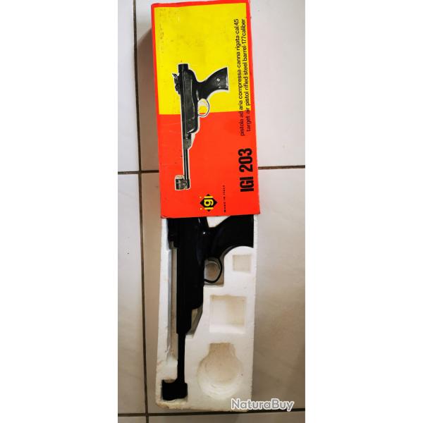 pistolet IGI 203 calibre 4.5mm (mecanisme defectueux/pas de compression)