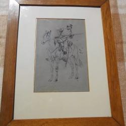 DESSIN SOLDAT CAVALIER DU SECOND EMPIRE