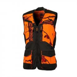 Gilet softshell camo orange vert