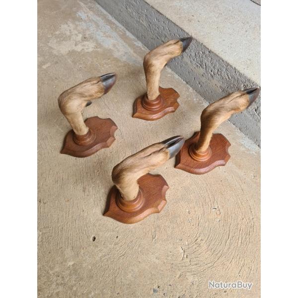 Rtelier pour 2 fusils, pattes de cerf.