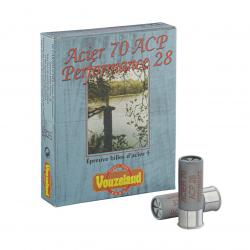 Cartouches Vouzelaud Acier 70 ACP Hautes performances - Cal. 12/70 Pb N°3 x25