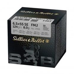 Sellier & Bellot cal.6.5x55 SE FMJ 124grs x50
