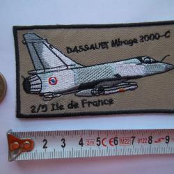 écusson Dassault mirage 2000 escadron de chasse 2/5 Île-de-France