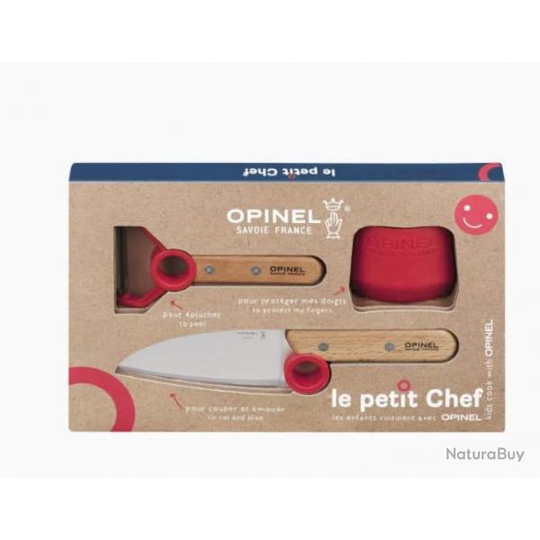 Opinel Coffret cuisine pour enfant "Le Petit Chef" Rouge