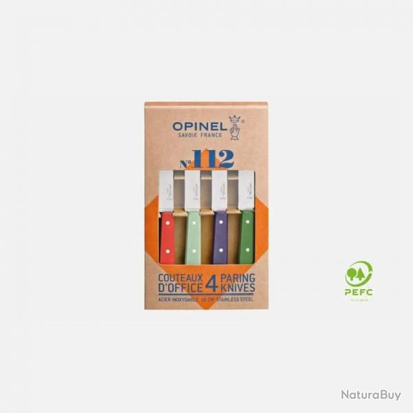 Opinel Coffret de 4 Couteaux N112 Couleurs Paysage