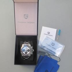 Montre chronographe hybride méca-quartz homme Pagani Design Paul Newman Daytona