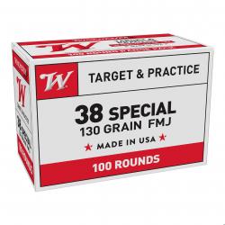 Munitions WINCHESTER cal.38 spécial 130gr par 300