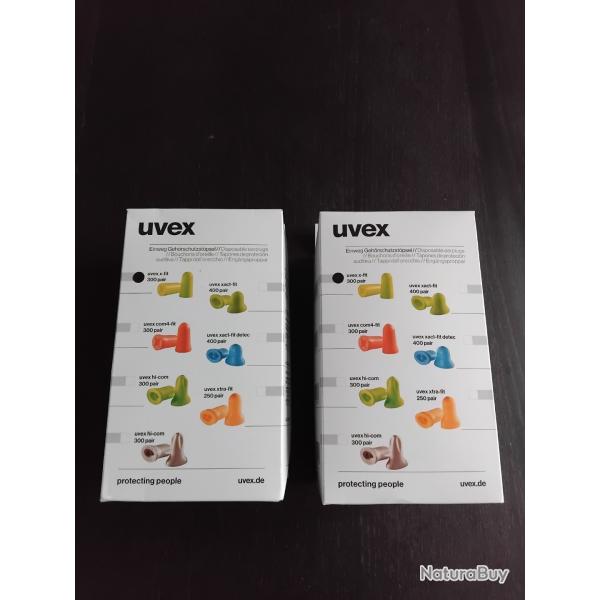 Botes de bouchons d'oreilles Uvex