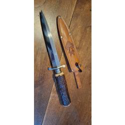 Dague de chasse rehwappen solingen bois de cerf