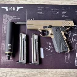 PISTOLET WALTHER COLT 1911 GOLD CUP FDE CAL.22LR