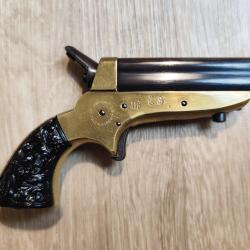 Revolver de poche UBERTI New Derringer (Sharps 4 Barrels) - .22 court + Étui cuir (Occasion révisé e