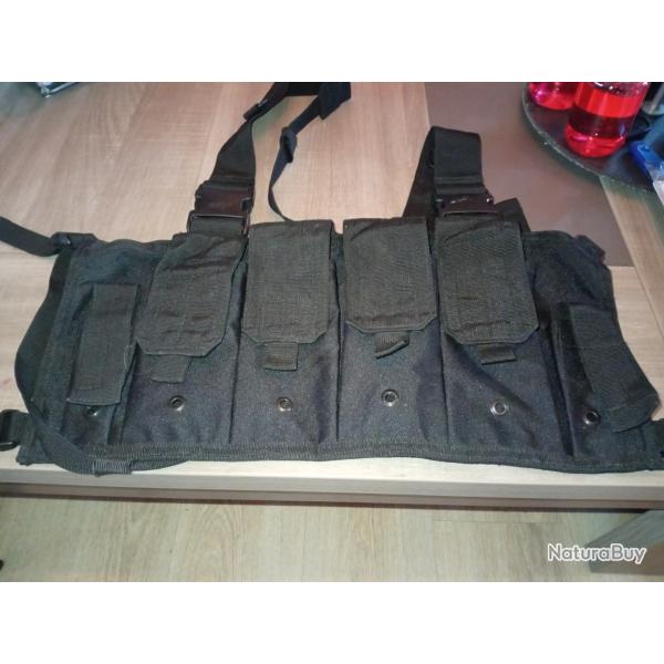 Gilet tactique Mag Carrier Chest Rig Mil-Tec - Black