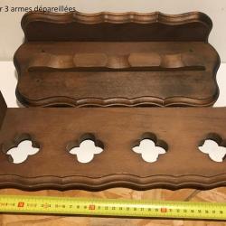 porte fusil pour 3 armes dépareillées