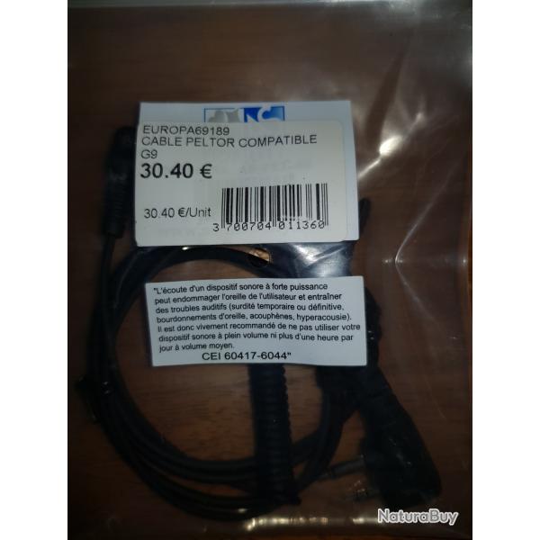 Cble peltor G9