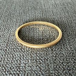 Anneau or jaune 18 carats - taille 61 - bague - alliance