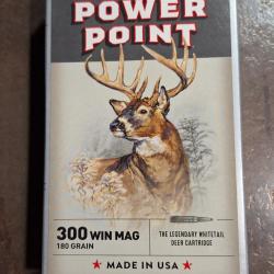Balles 300 WINCHESTER MAG PowerPoint 180 GRAIN