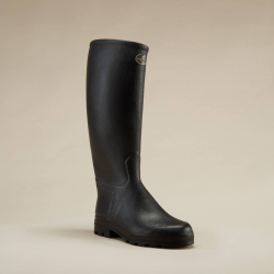 Bottes noir Le Chameau Saint-Hubert - Doublées cuir - 43 / 42 cm