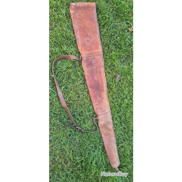 tui en cuir pour arme longue , carabine