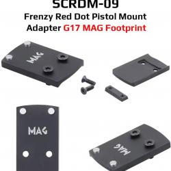 VectorOptics SCRDM-09Frenzy Red Dot Pistol Mount Adapter G17 MAG Footprint