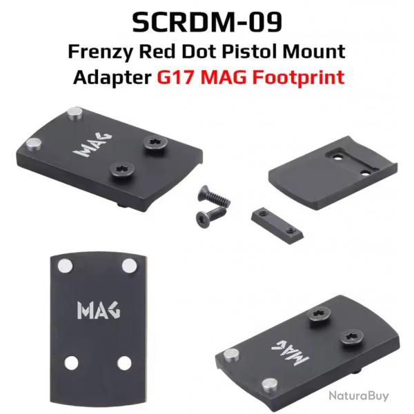 VectorOptics SCRDM-09Frenzy Red Dot Pistol Mount Adapter G17 MAG Footprint