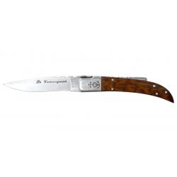 Couteau Camarguais Trident soudé N°10 - Lame 100mm - Manche Amourette
