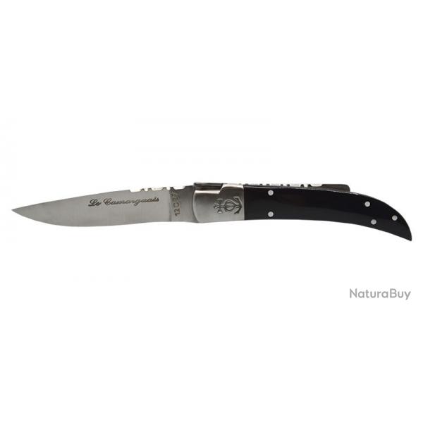 Couteau Camarguais N10 Trident soud - Lame 90mm - Manche Corne brune