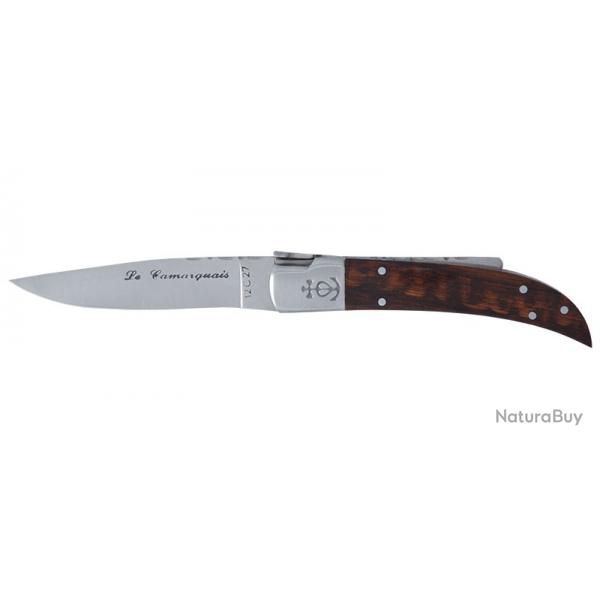 Couteau Camarguais N10 Trident forg - Lame 100mm - Manche Amourette brosse