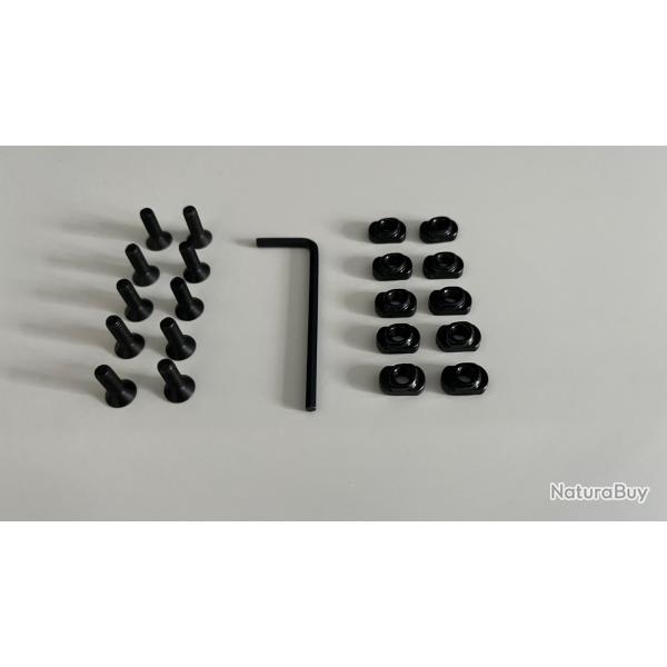 M-LOK / 10 pices / vis et crou