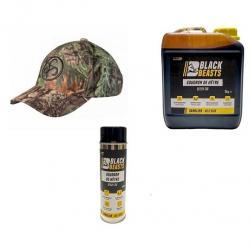 Flash ! Pack Goudron végétale de hêtre BLACK BEASTS Bidon 3 KG + spray 500ml+ casquette SAUER camo