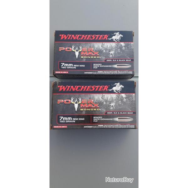 2 Botes de 7RM Winchester Power Max 150grs