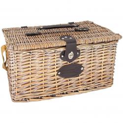 Panier pique-nique vichy rouge - 4 personnes