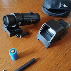 Viseur point rouge SIGHTMARK R-Spec Reflex et Magnifier Tactical Pro SIGHTMARK
