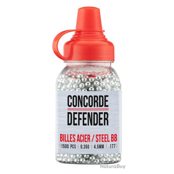 Billes 4.5 mm 0.35g en pot de 1500 billes | Concorde defender (0000 1859) - Airgun