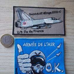 lot écussons militaire armée air mirage 2000 insignes collection