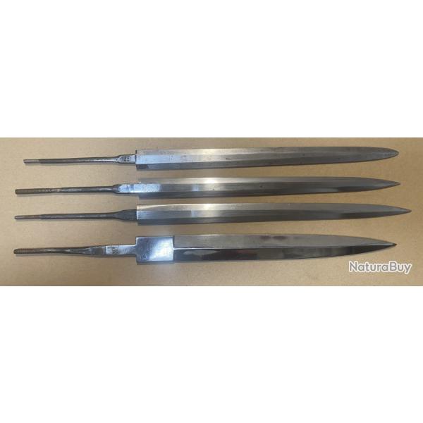 Lot de 4 lame de dague allemande - WW2
