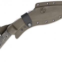 Machette CONDOR K-Tact  Kukri Lame en acier 1075HC Manche Micarta avec Etui Kydex