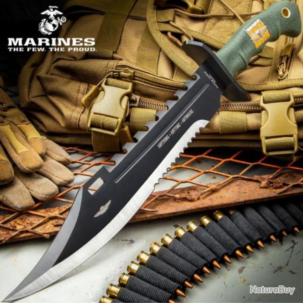 Poignard UNITED CUTLERY Marine Force Recon Sawback Bowie