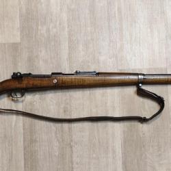 Fusil Mauser G98 modifié 1920, fabrication Spandau 1917 - 8x57 IS + Sangle cuir (Occasion)