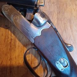 RARE FUSIL GREENER ARTISANAL ALLEMAND JUXTAPOSÉ LONGUE PORTÉE  PALOMBE/CANARD CANONS 75CM BEL ÉTAT