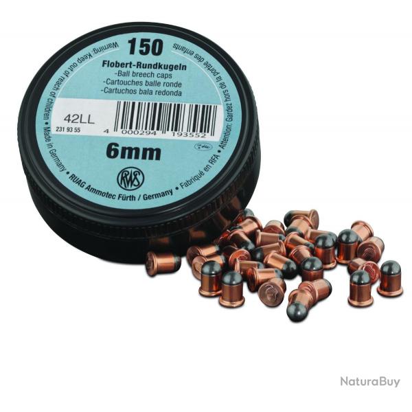RWS 6MM FLOBERT CONIQUES X150