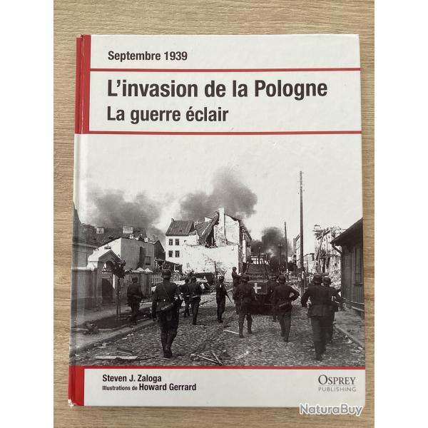 Livre "linvasion de la Pologne" La guerre clair - OCCASION