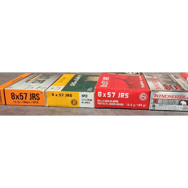Lot de 62 balles 8x57jrs #enchre 1e sans prix de reserve !!!