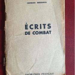 Ecrits de combat Georges Bernanos EO Edition originale 1944