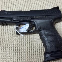 Superbe état ! Pistolet Walther PPQ Q4 TAC - Optic ready + Fileté - 9mm - ADF-BH426