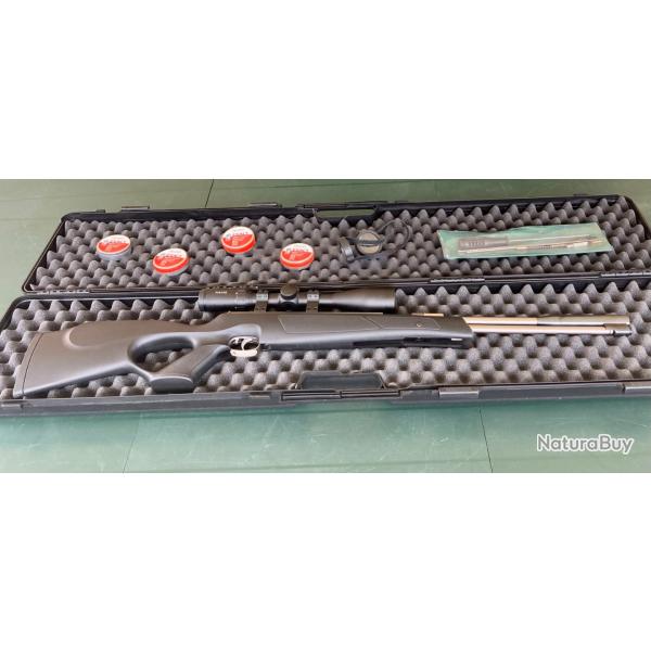 Carabine  air WEIHRAUCH HW 97 Black Line Stainless Lunette HAWKE Varmint 4-16x44 mildot cal.4,5mm