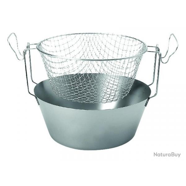 Friteuse panier 2.8L Artame inox 18/10 tout feux fond thermique