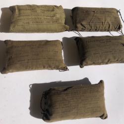 Lot de 5 pansements Armée Française Indochine