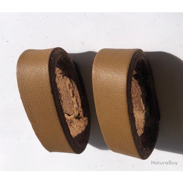 Lot de 2 passants pour ceinturon cuir arme Franaise. intrieur 45 mm