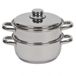Cuit vapeur Artame inox 18/10 tous feux 3 pieces avec faitout panier et couvercle 2.7L