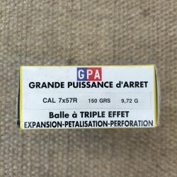 Munitions Sologne cal 7x57R ogive GPA 150gr.
